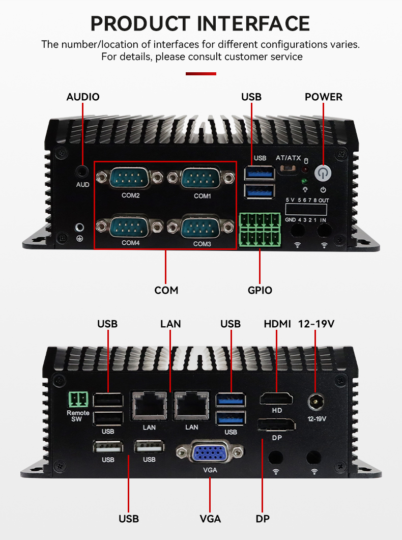 Quad Core N95 N97 Mini PC RS48 - Fanless Industrial Pc Rs485 Core I7 评论和价格