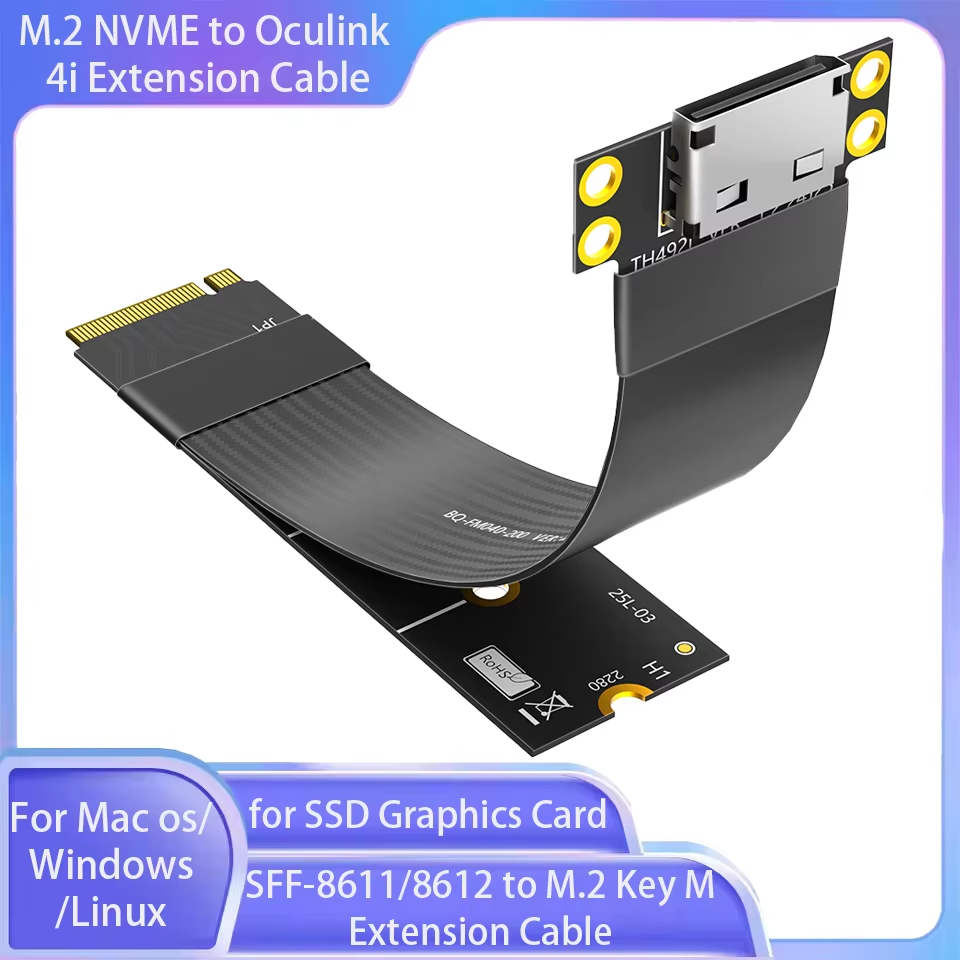 M.2 NVME to Oculink 4i Extensi - Oculink Egpu Mini Pc 评论和价格