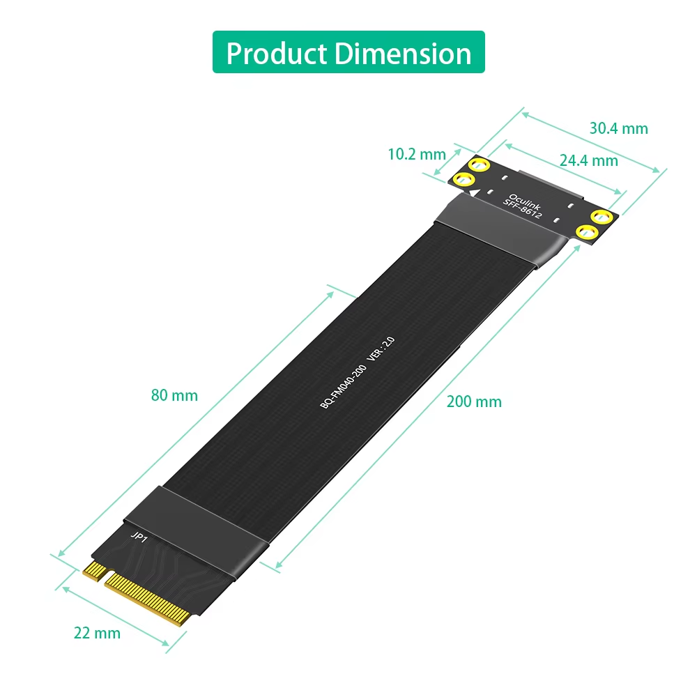 M.2 NVME to Oculink 4i Extensi - Oculink Egpu Mini Pc 评论和价格